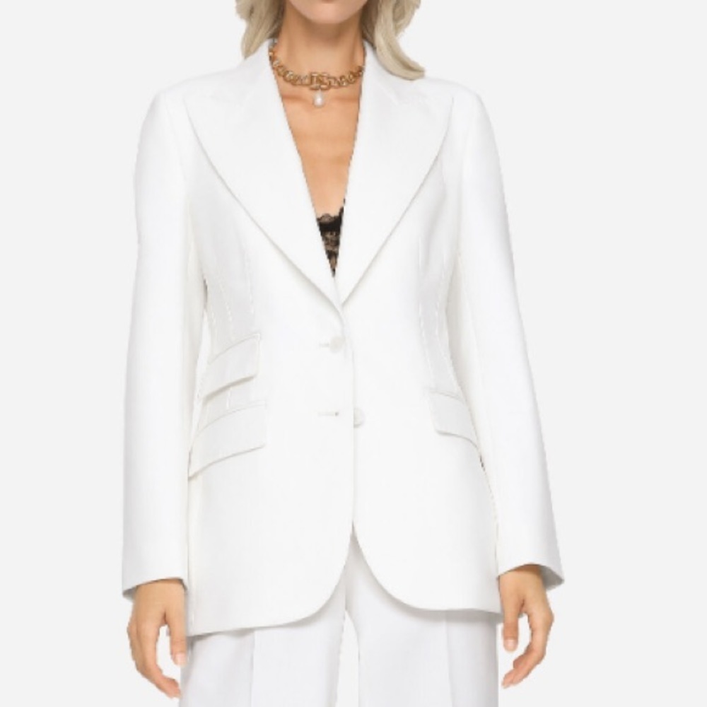 DOLCE & GABBANA Velvet Blazer in Brown